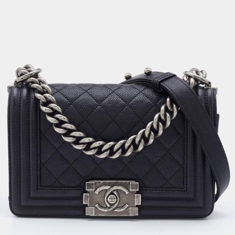 🚫SOLD🚫 Chanel Boy Bag - Black Caviar Ruthenium Hardware